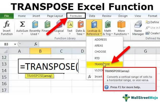 transpose excel for mac